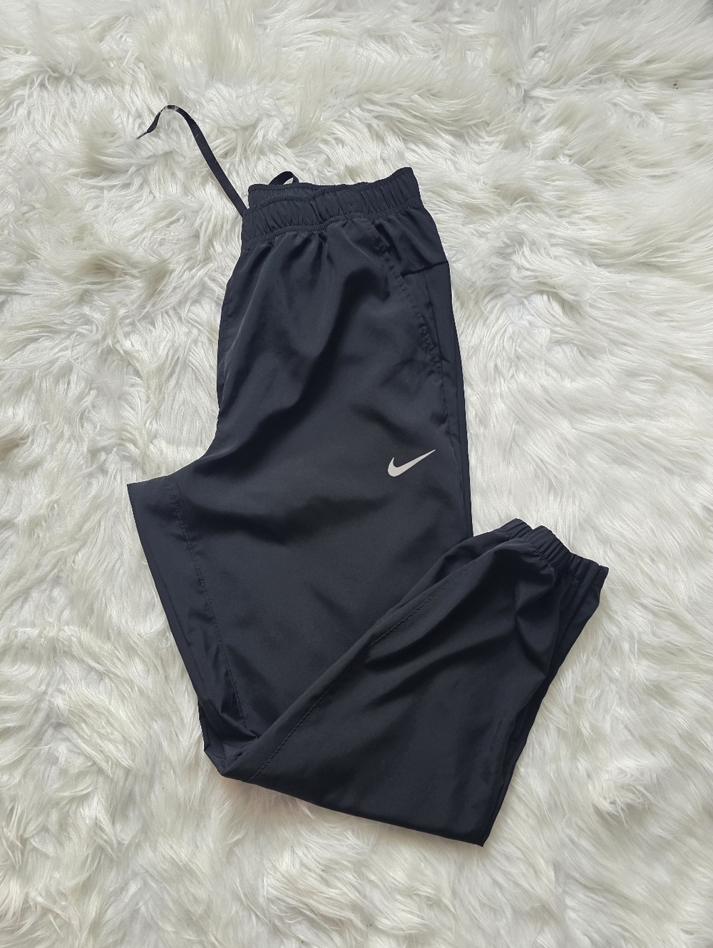 Nike Black Athletic Jogger Pants with Swoosh